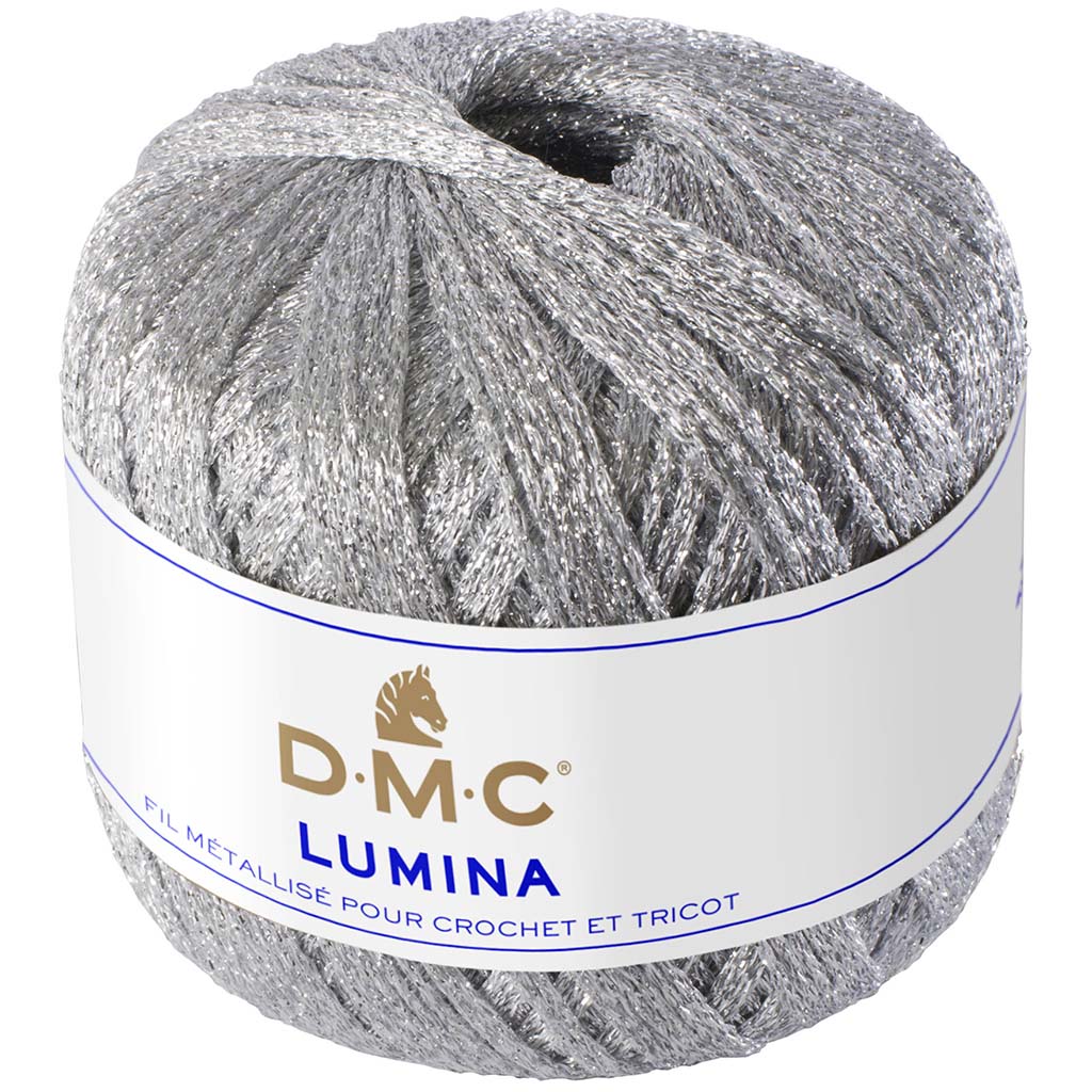 Lumina 20gm Crochet Dmc Metal Silver