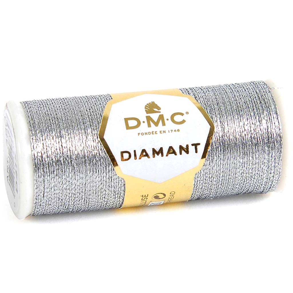 Diamant Metallic Thread 382yd Dark Silver