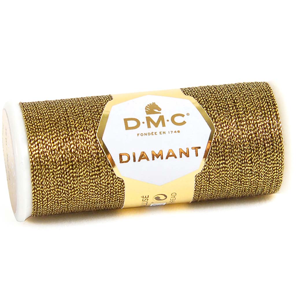 Diamant Metallic Thread 382yd Gold and Black