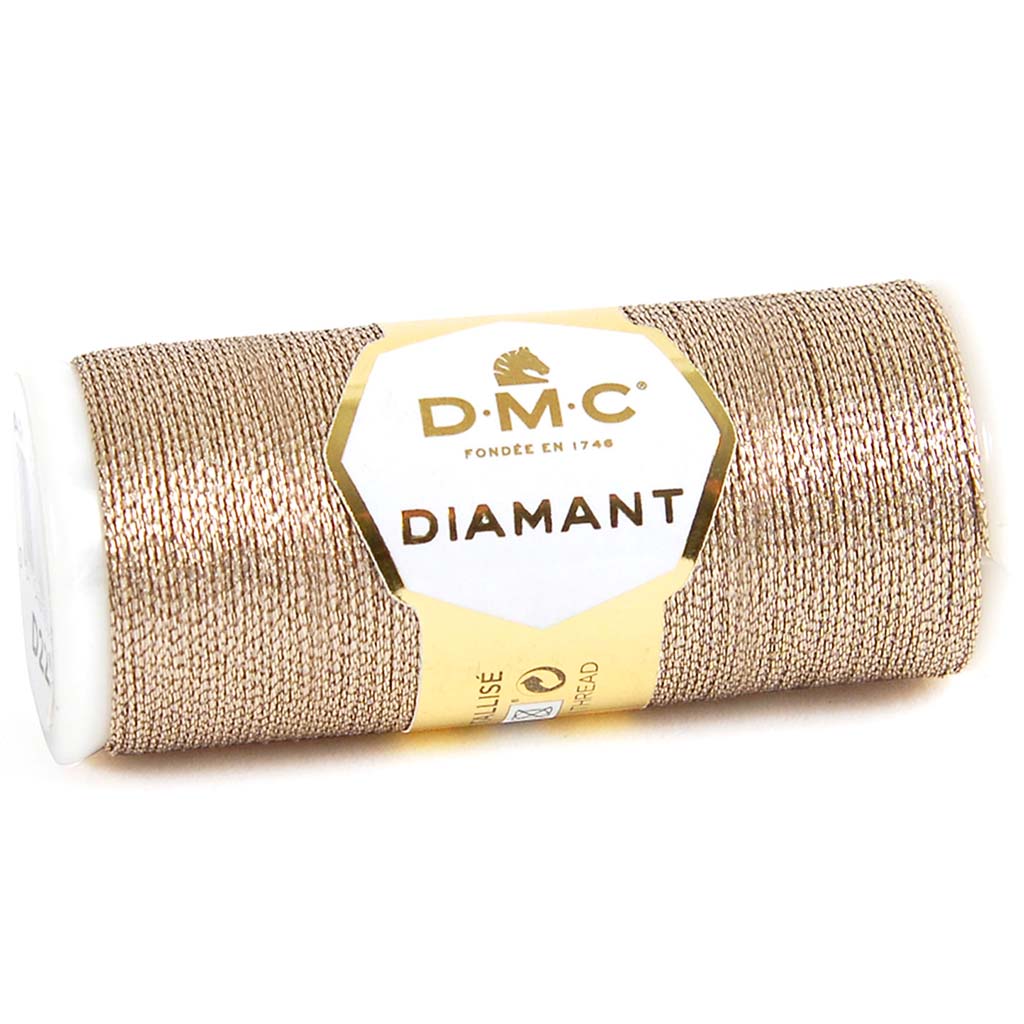 Diamant Metallic Thread 382yd Old Rose