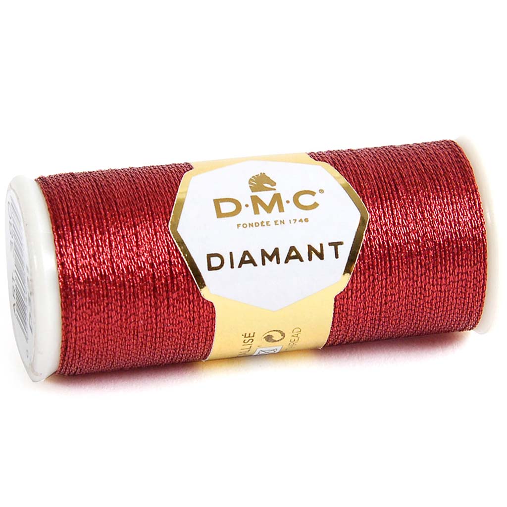 Diamant Metallic Thread 382yd Red Ruby