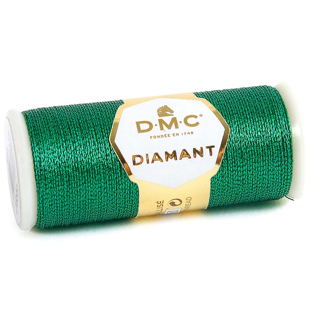 Diamant Metallic Thread 382yd Green Emerald