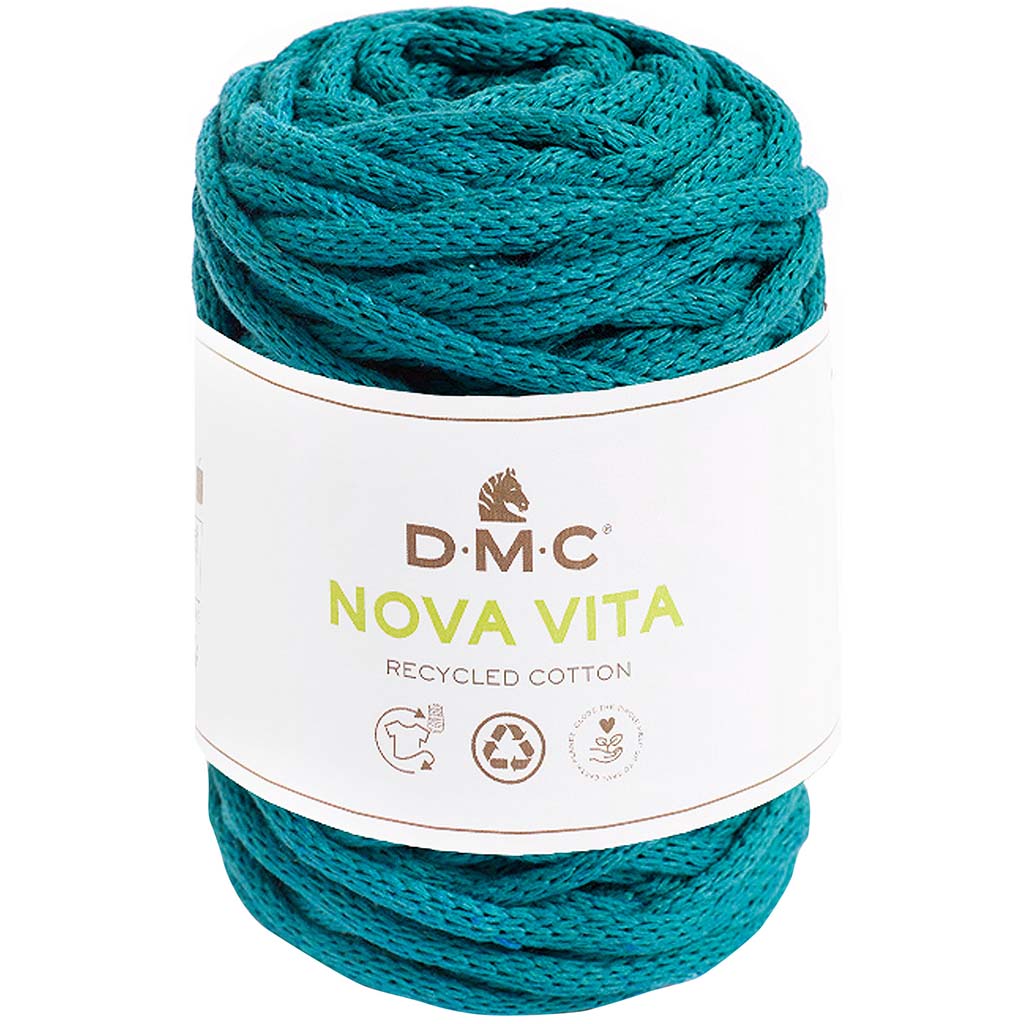 Nova Vita Recycled Yarn Shade 12mm Turquoise Green