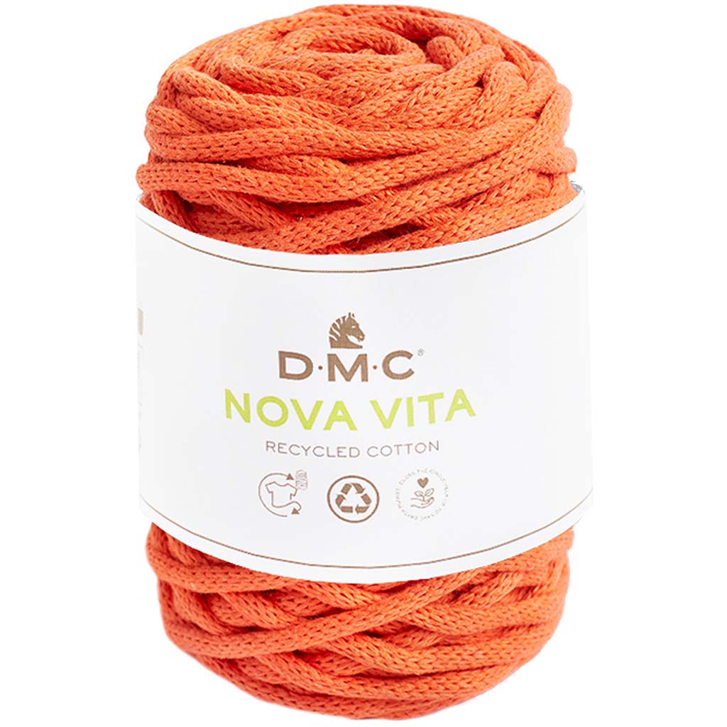 Nova Vita Recycled Yarn Shade 12mm Orange