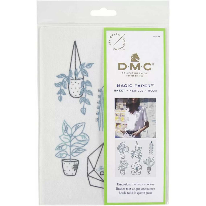 Magic Paper Embroidery Cactus