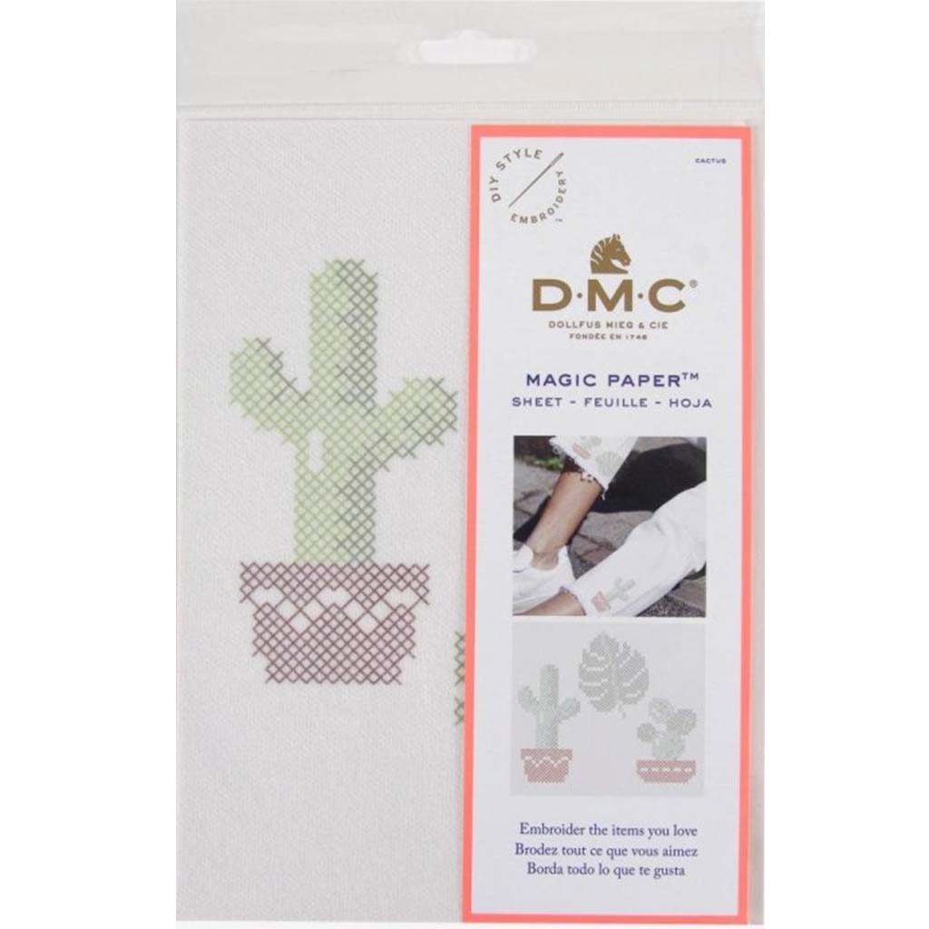 Magic Paper Embroidery Cactus