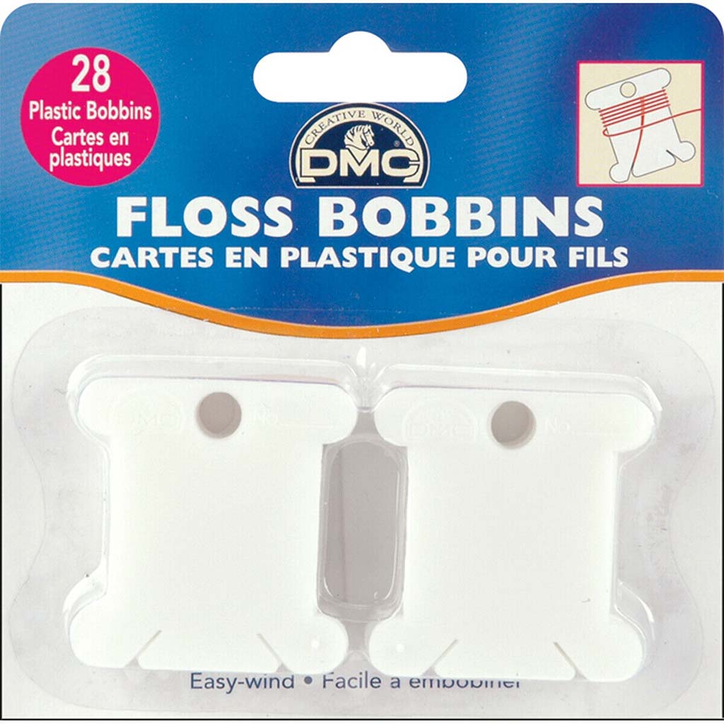 Plastic Floss Bobbins 28/Pkg