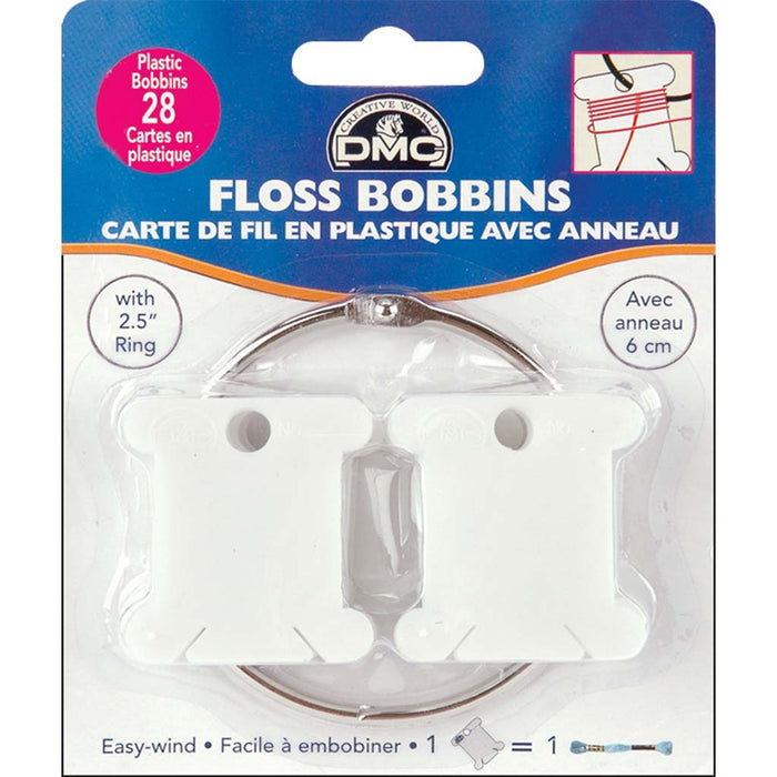 Plastic Bobbins with Metal Ring