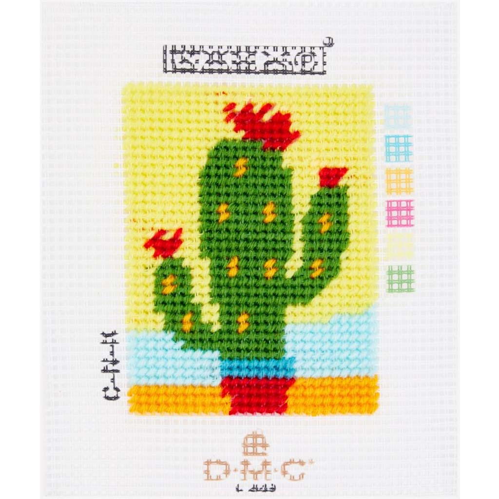 Prickly Cactus Canvas Kit 13x18cm