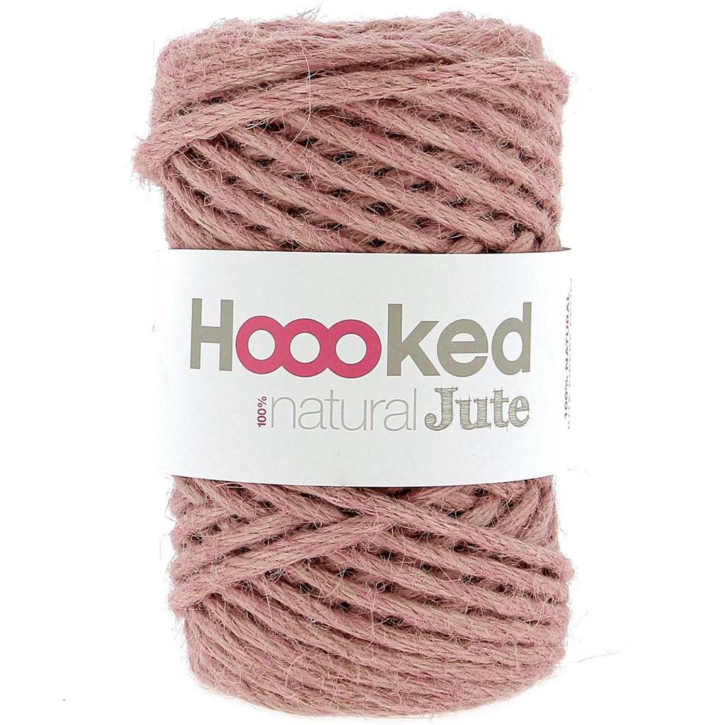 Hoooked 100% Natural Jute Tea Rose