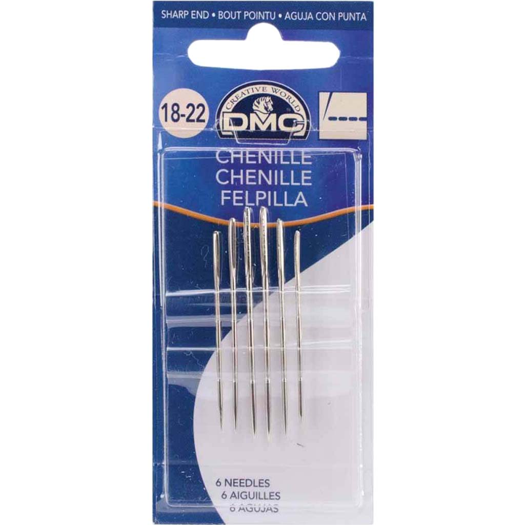 DMC Chenille Hand Needles Size 18/22 6/pkg