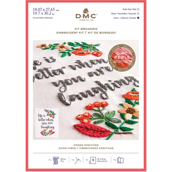 DMC Embroidery Kit Good Vibes