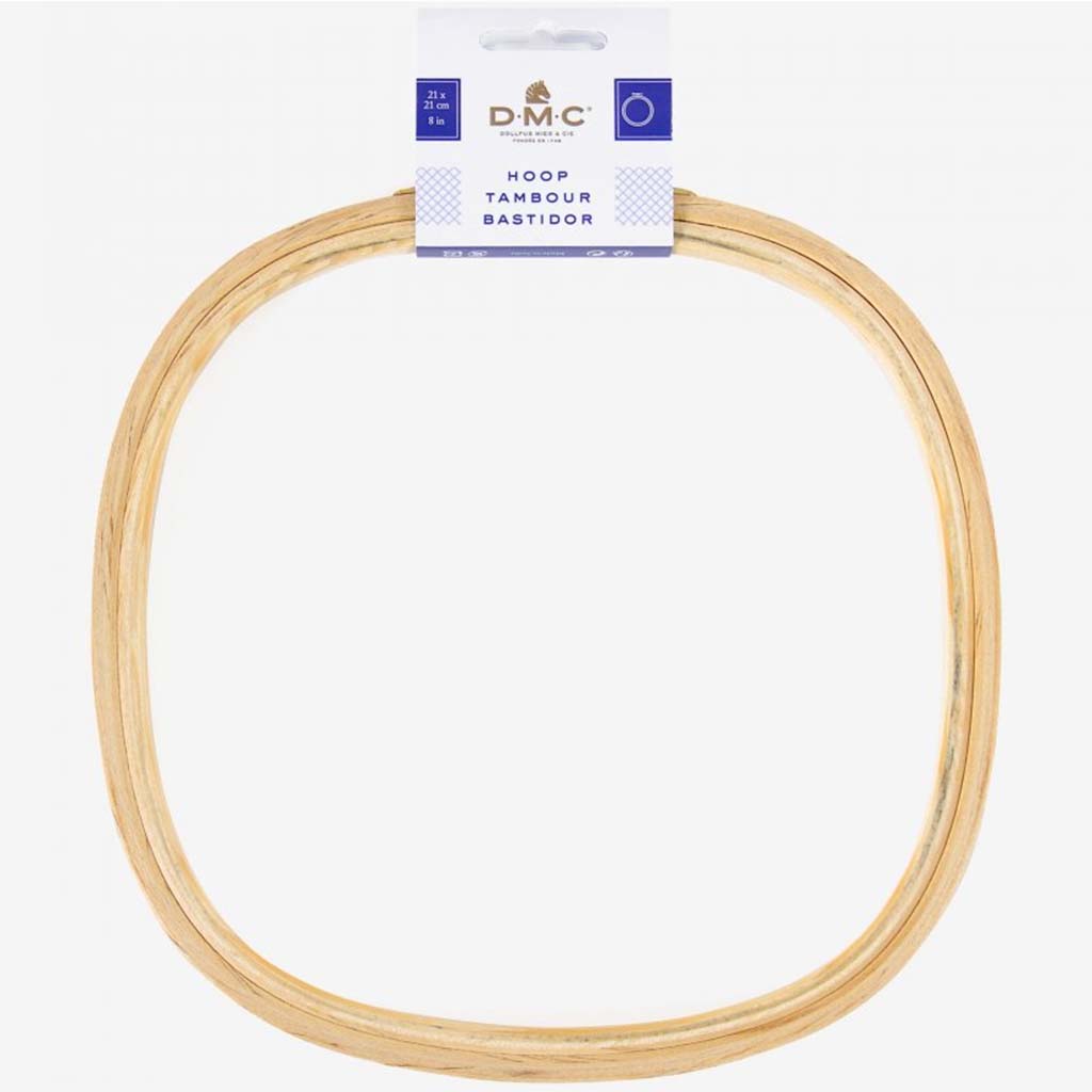 DMC Wooden Embroidery Hoop 21x21cm Quadrat