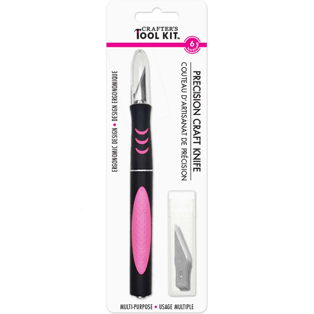 Crafter'S Toolkit: Ergonomic Exact-Cut Knife W/6 Blades