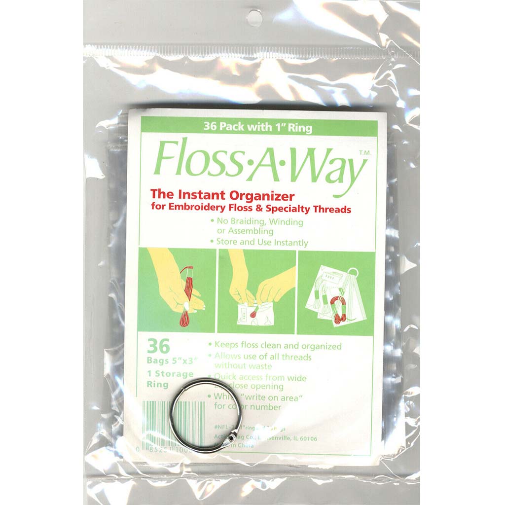 Floss A Way Organizer 3in x 5in, 36 Bags