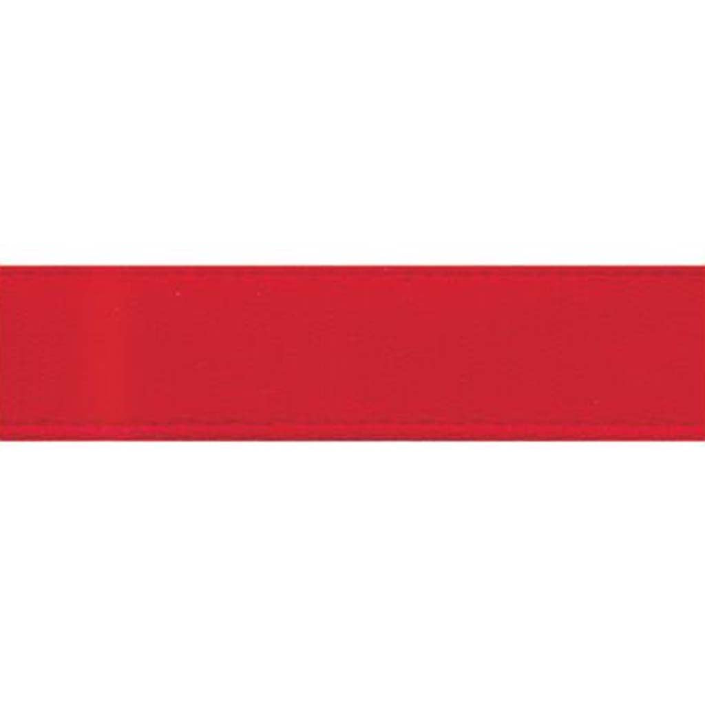 Single Face Satin Ribbon 1/4in x 20yd, Red