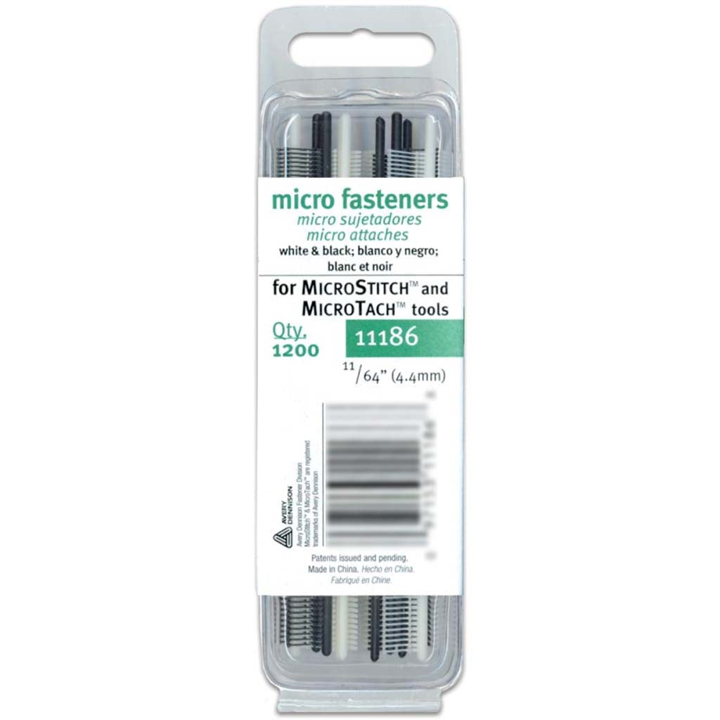 MicroStitch Refill Tacks White And Black 4.4mm