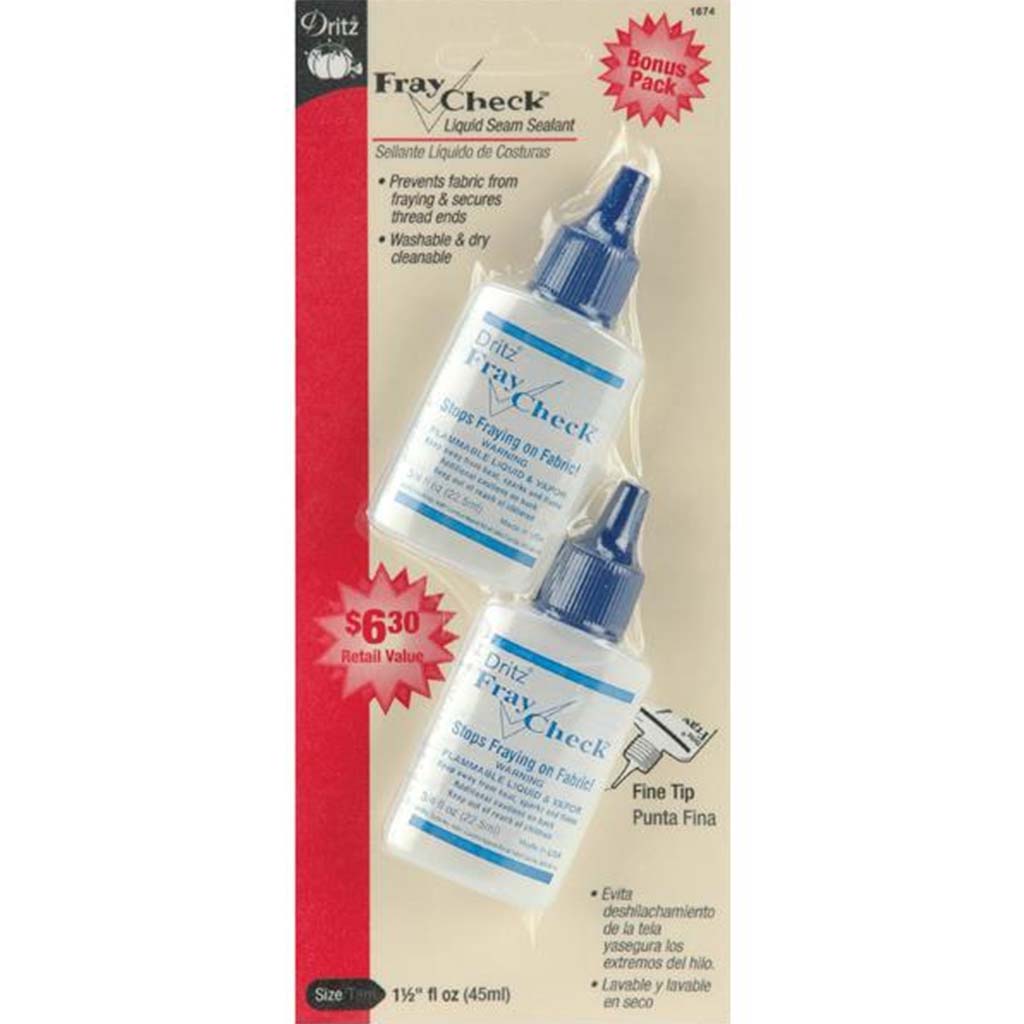 Dritz Fray Check Bonus Pack 2pk, 0.75oz