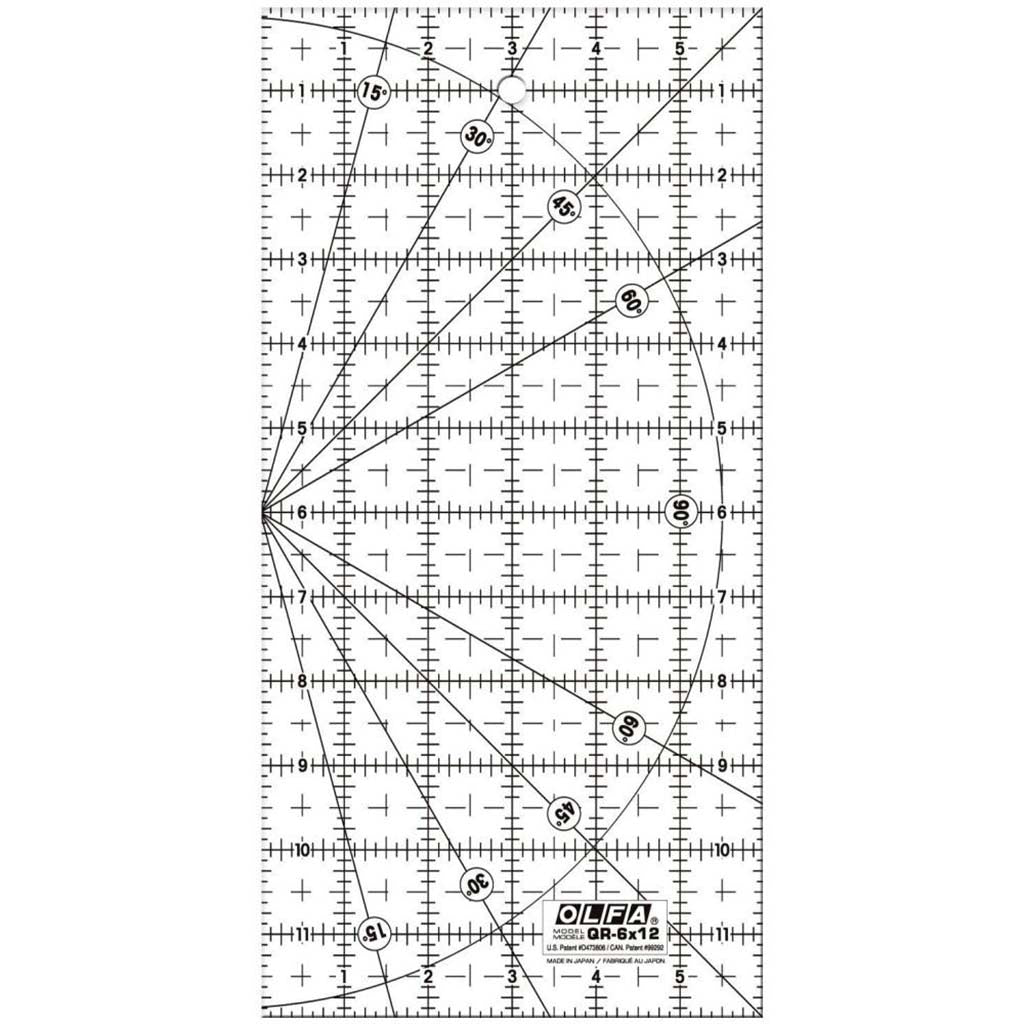 Frosted Advantage Grid Ruler 6in x 12in