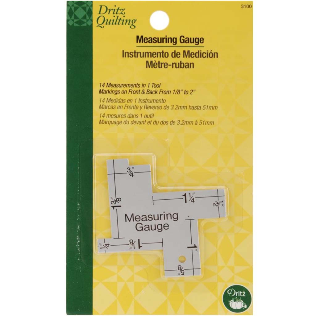 Dritz Quilting 14 in 1 Measuring Gauge