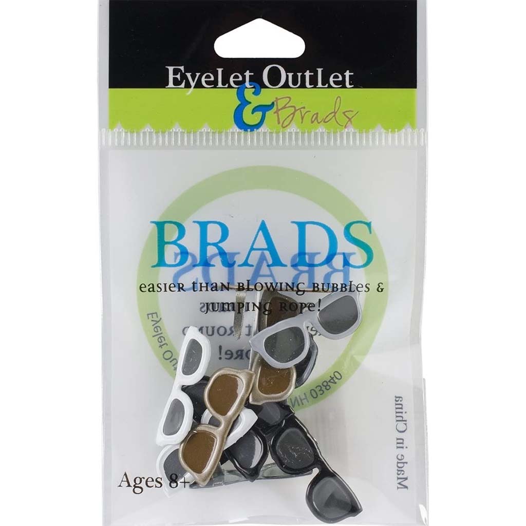 Eyelet Outlet Shape Brads Sunglass Dark