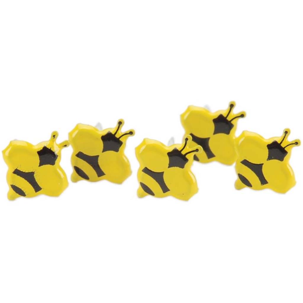 Eyelet Outlet Shape Brads Mini Bee