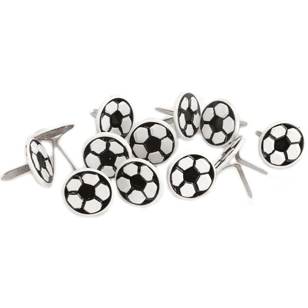 Eyelet Outlet Shape Brads Soccer Ball