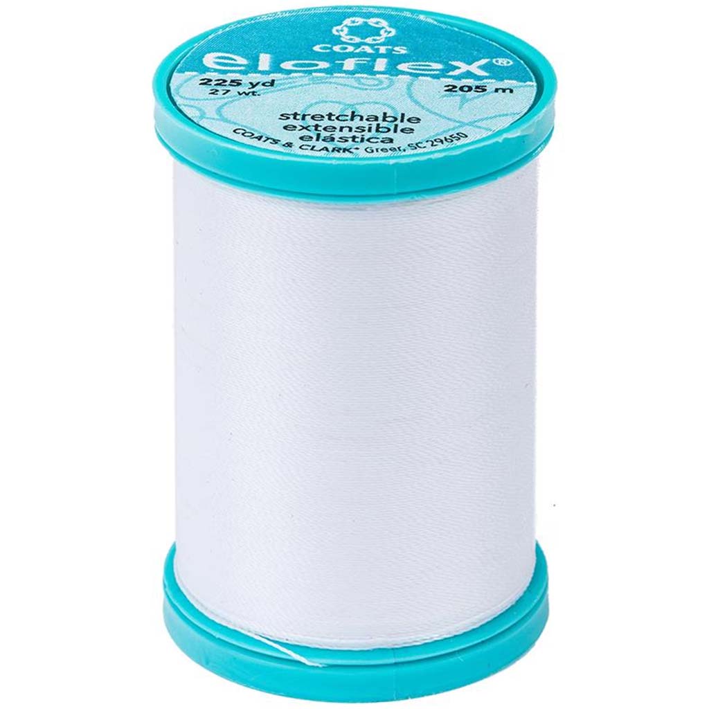 Eloflex Stretch Thread 225Yd, White