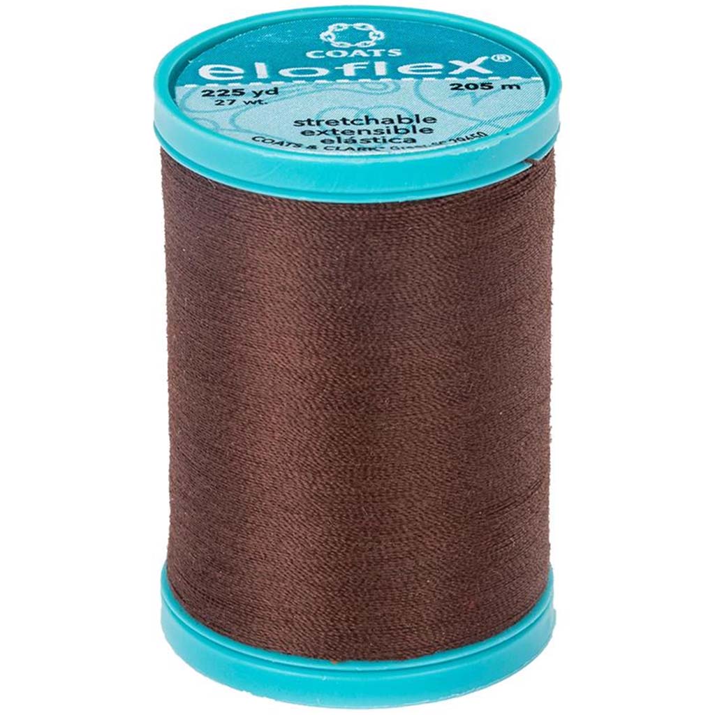 Eloflex Stretch Thread 225Yd, Dark Brown