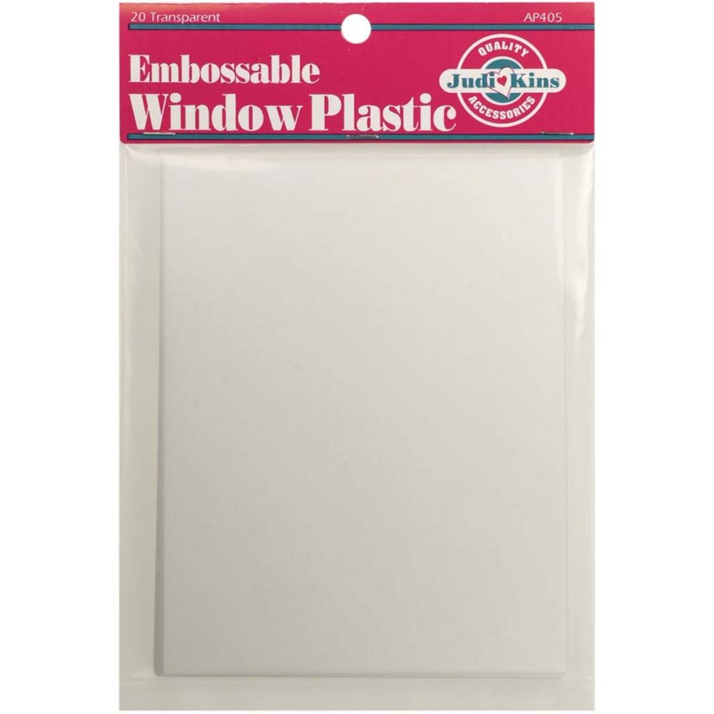 Window Plastic Embosssable 20pk