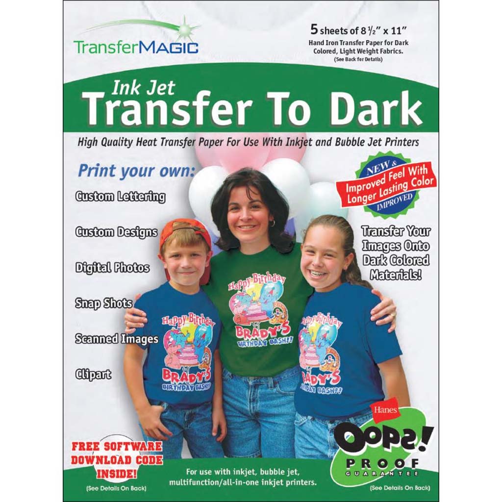 Ink Jet Transfer Paper 8.5in x 11in, 5pkg