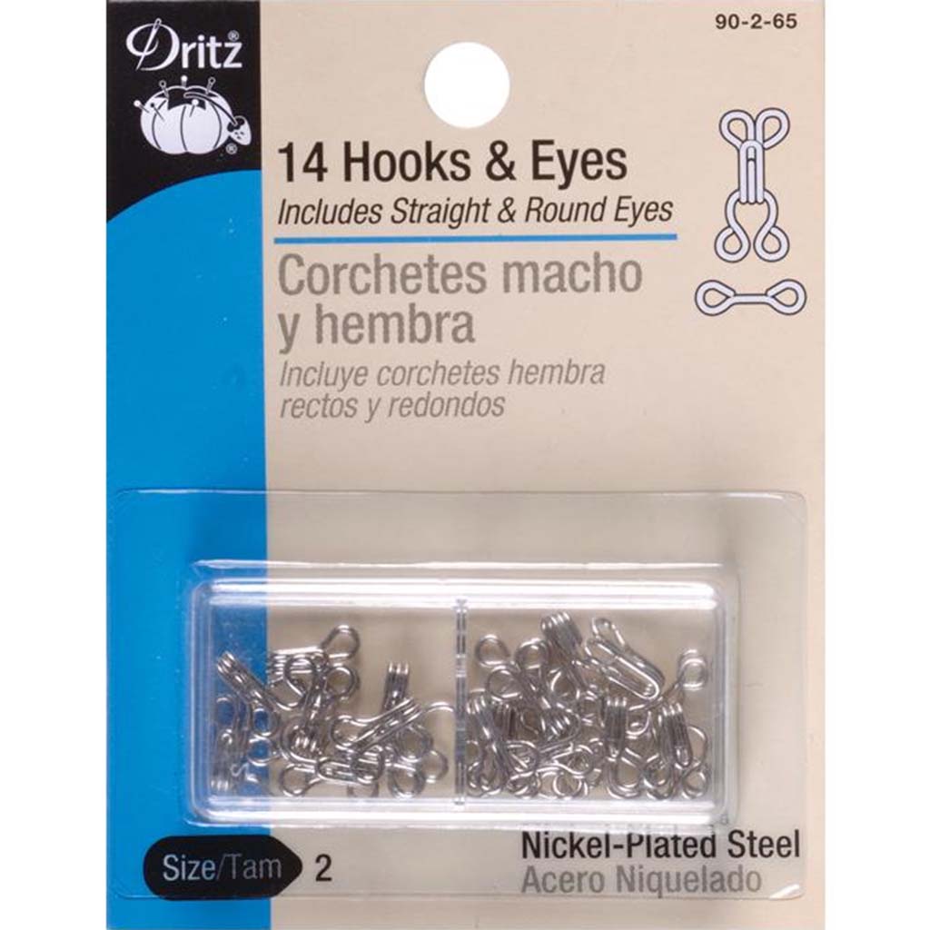 Dritz Hooks &amp; Eyes Size 2, 14Pkg