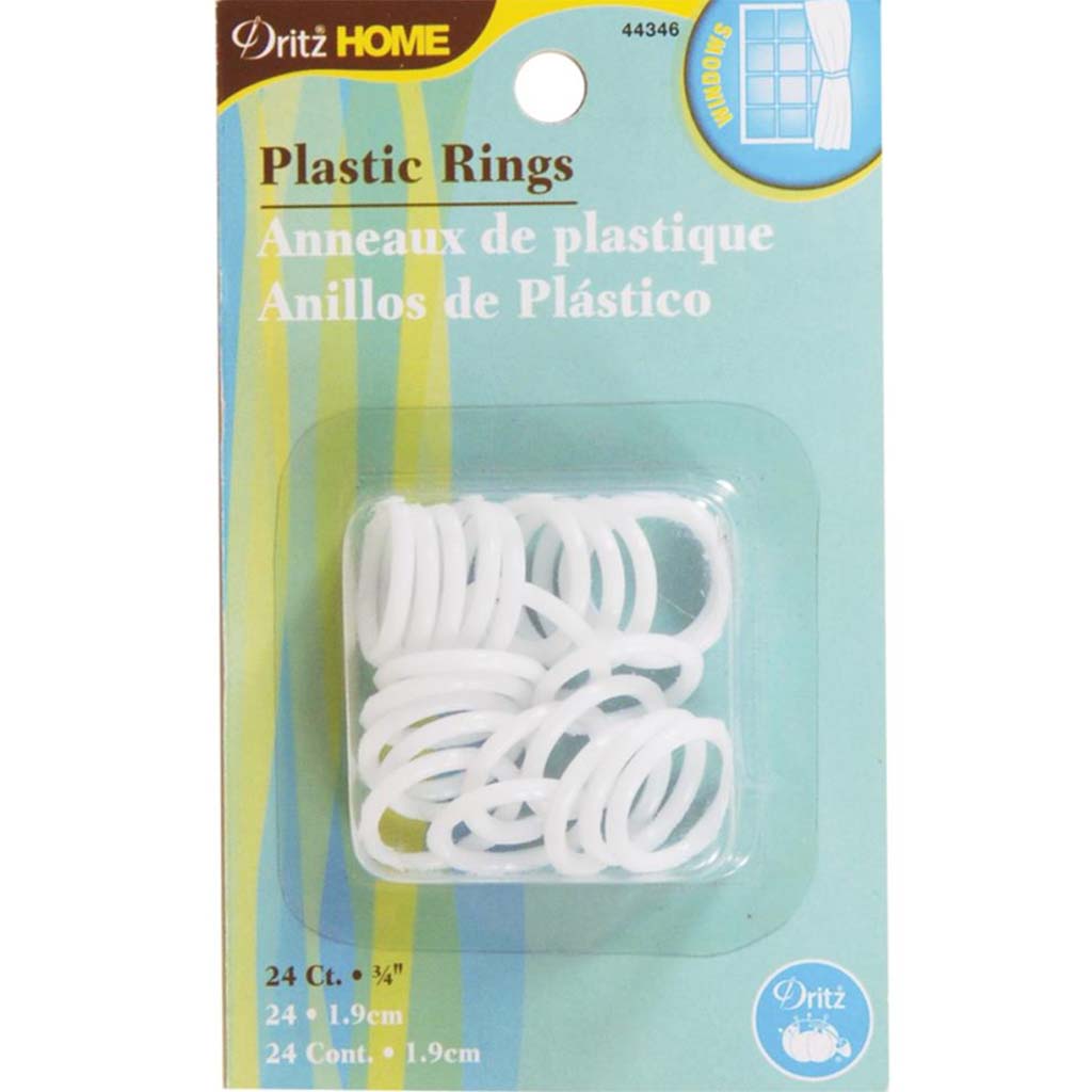 Dritz Home Plastic Rings 3/4in, 24pk