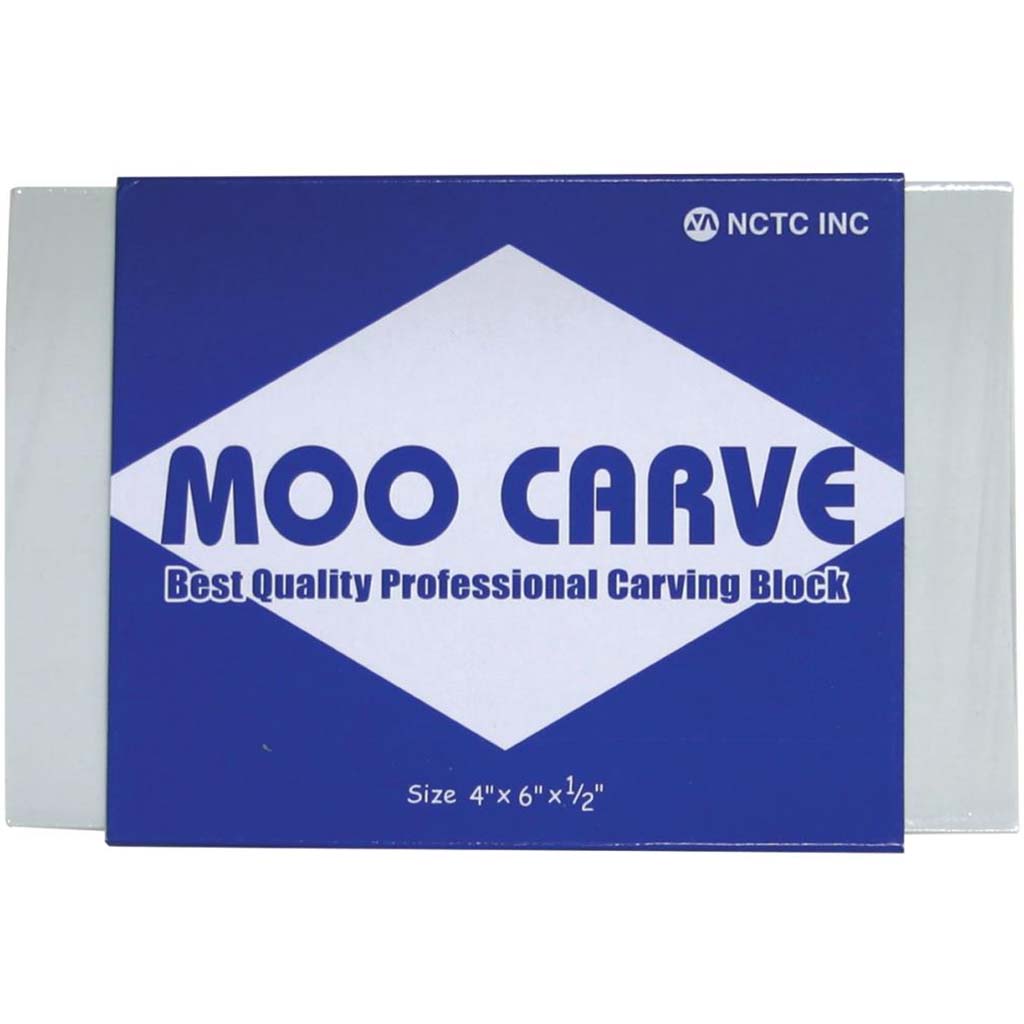 Moo Carving Blocks 4inx 6in x 0.5in