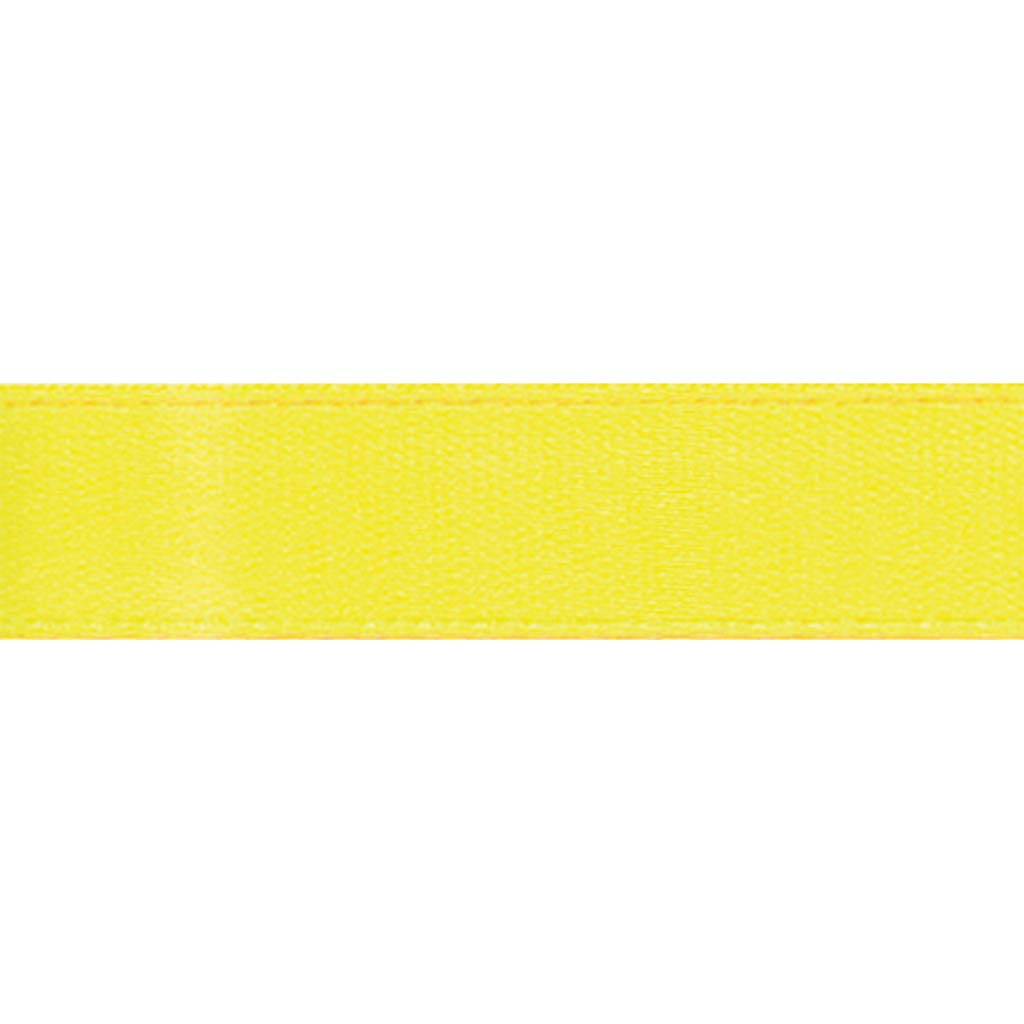 Single Face Satin Ribbon 1.5in x 10yd, Lemon