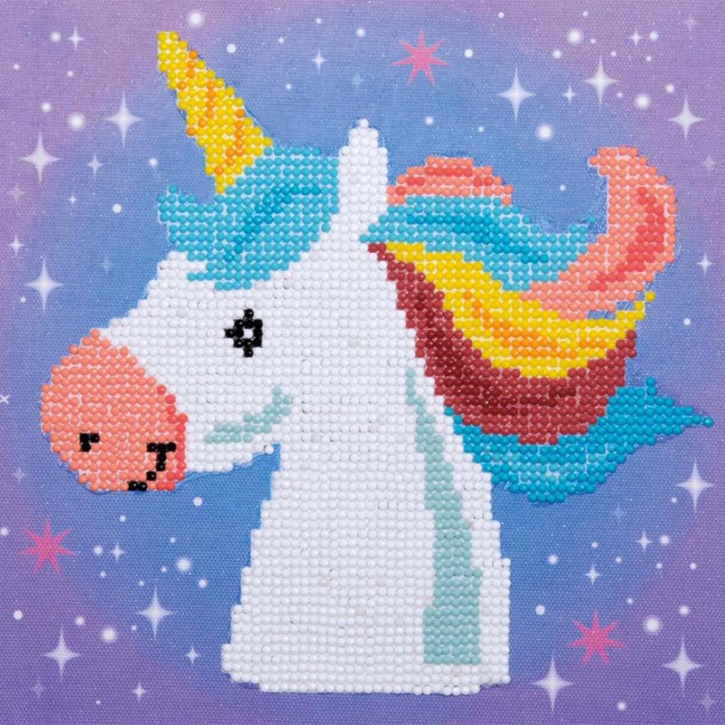 Vervaco Diamond Art Kit 8.6in x 8.6in, Unicorn