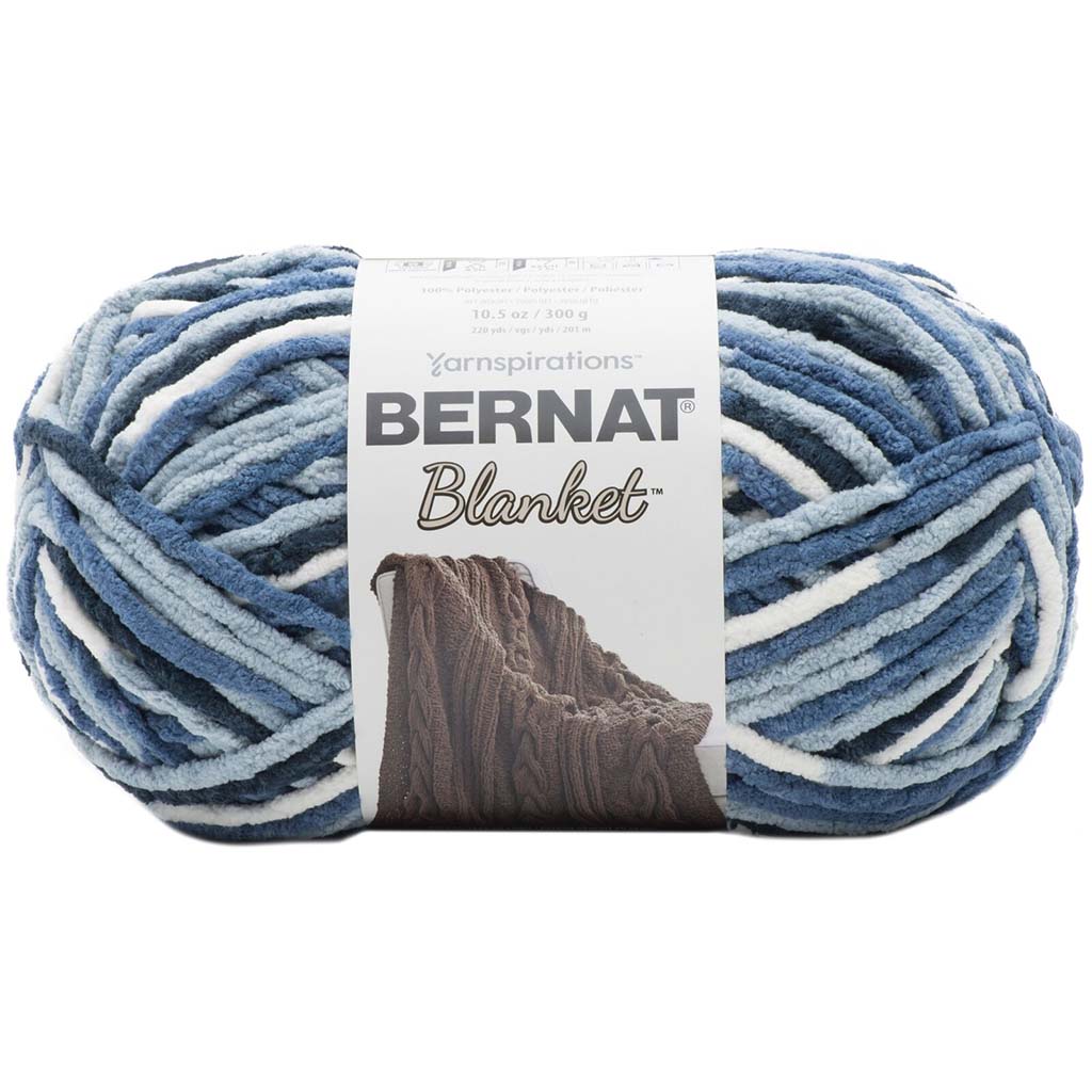 Blanket Big Ball Yarn Faded Blue