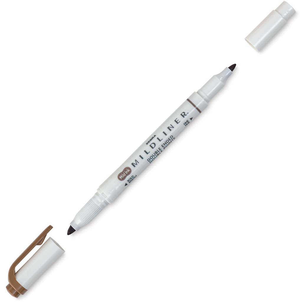 Zebra Mildliner Double Ended Highlighters Brown