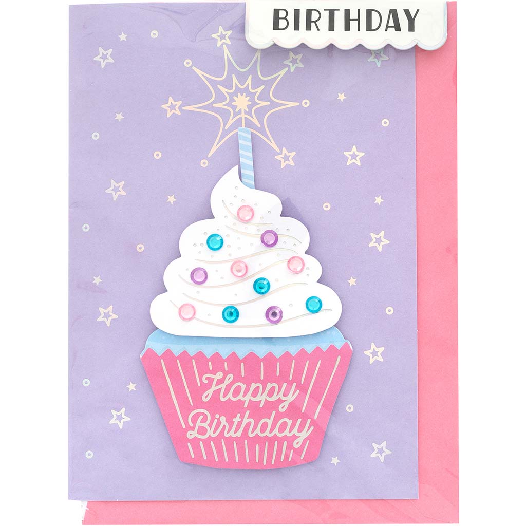 Greeting Card Birthday Cupcake