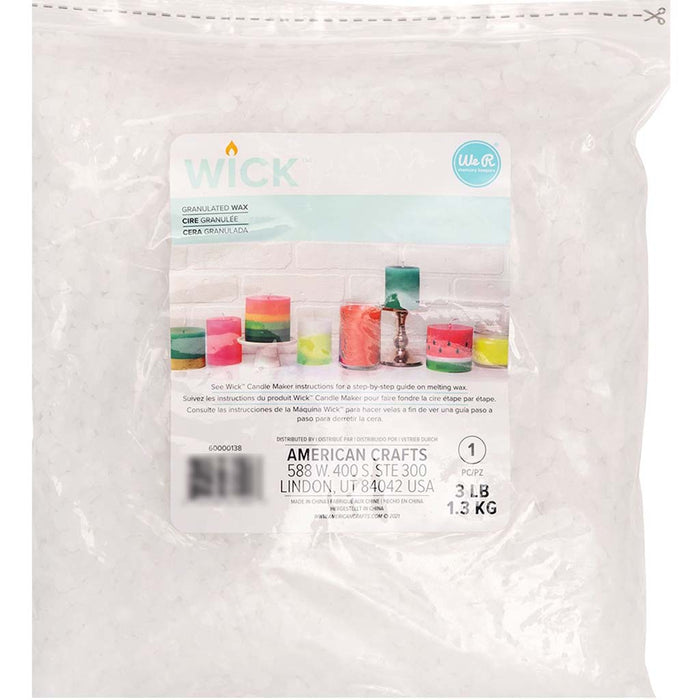 Wick Granulated Wax 3lbs for Candle Making