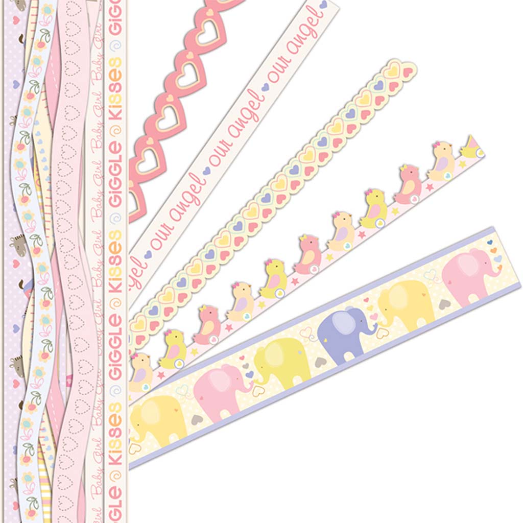 Itsy Bitsy Baby Girl Stickers Borders