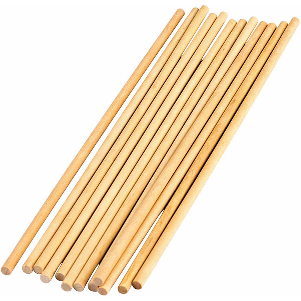 Stem Basics Wooden Dowels 1/4in, 12ct