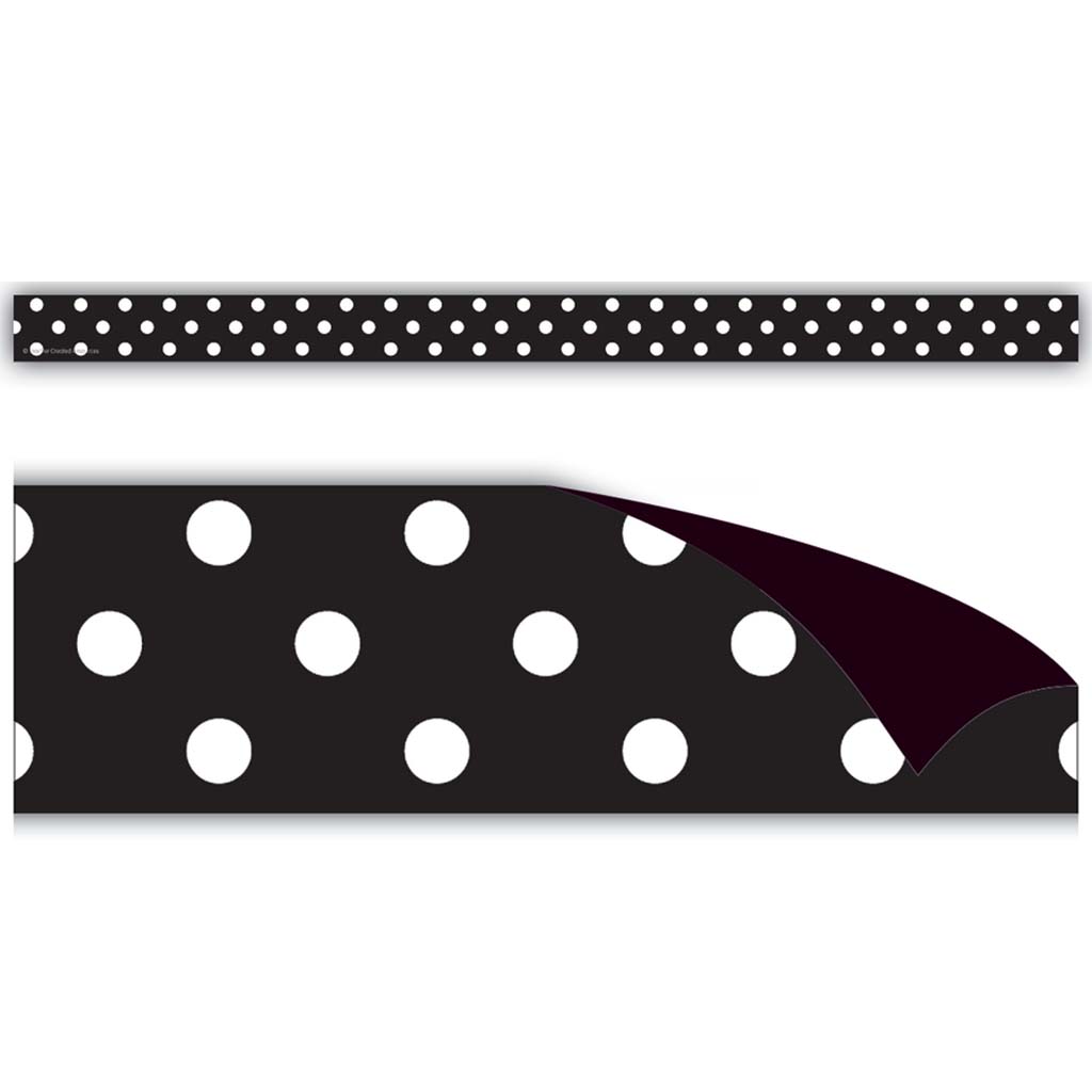 Black Polka Dots Magnetic Strips