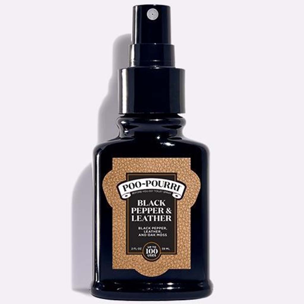 Black Pepper Leather Toilet Spray, 2oz