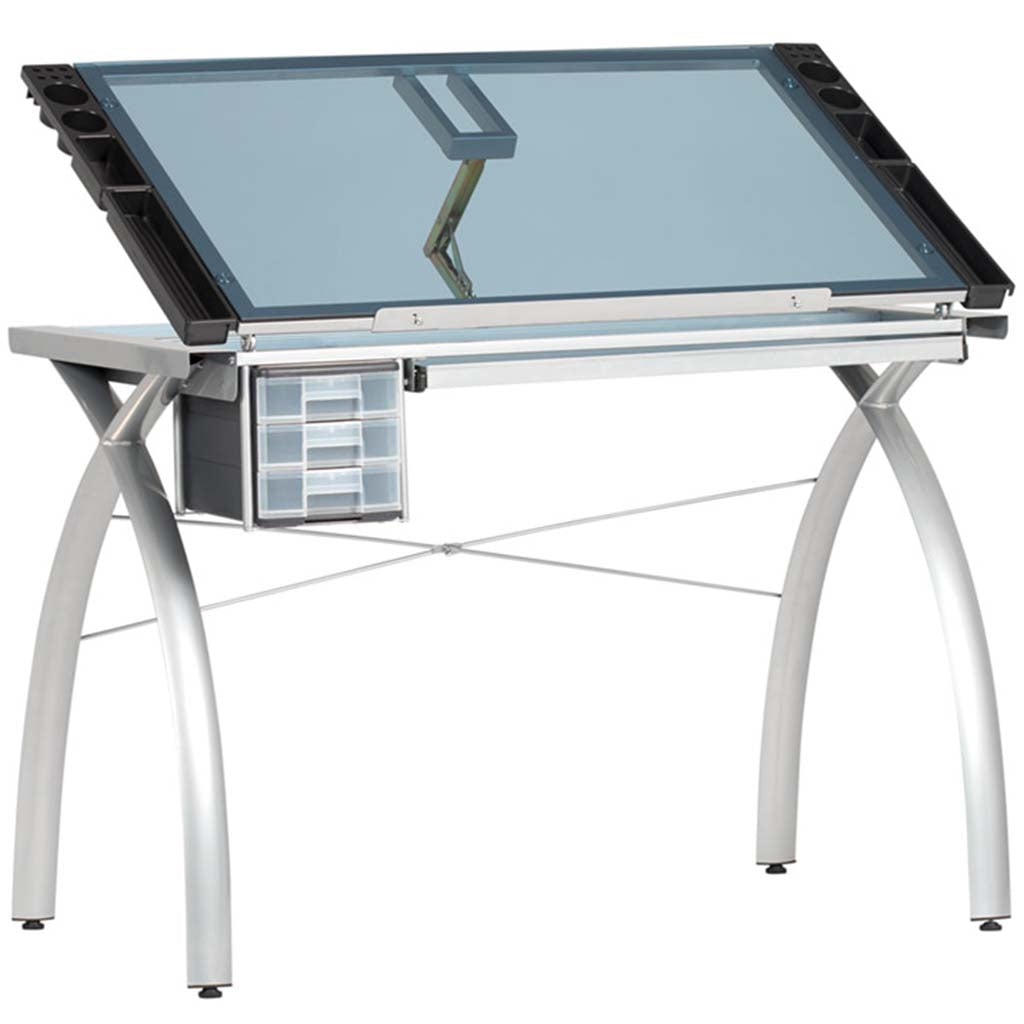 Studio Designs Futura Craft Stations Silver/Clear Glass