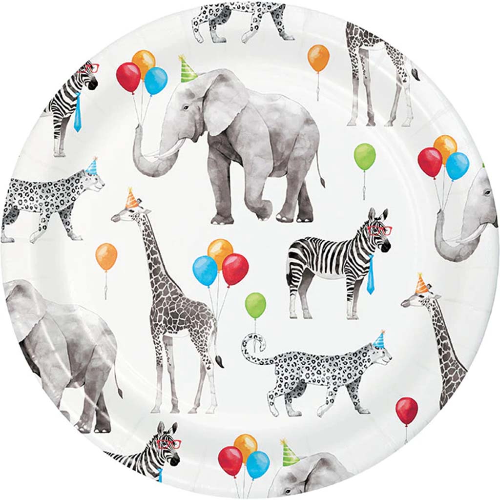 Party Animals Lunch Plate 7in, 8ct