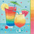 Summer Cocktails  Lunch Napkins 2ply, 16ct