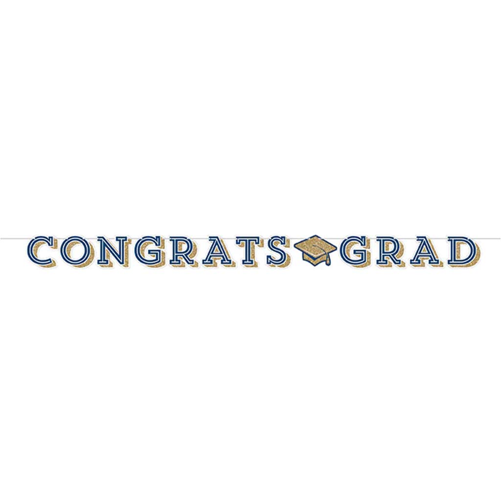 Shaped Banner With Twine Glittering Grad