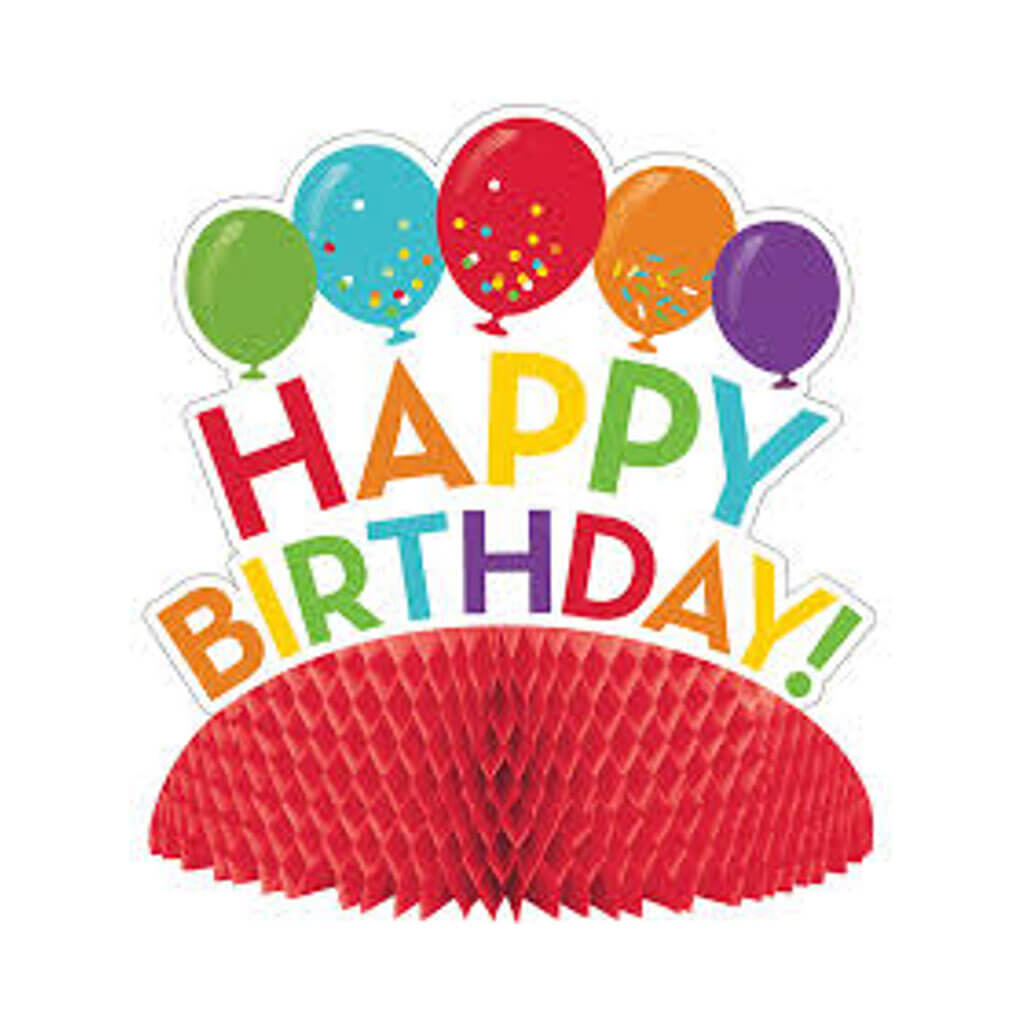 Birthday Honeycomb Centerpiece