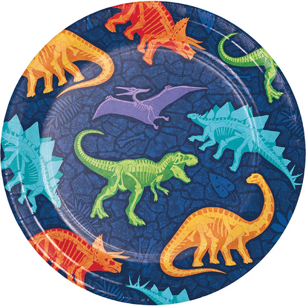 Dino Dig Lunch Plate 7in, 8ct